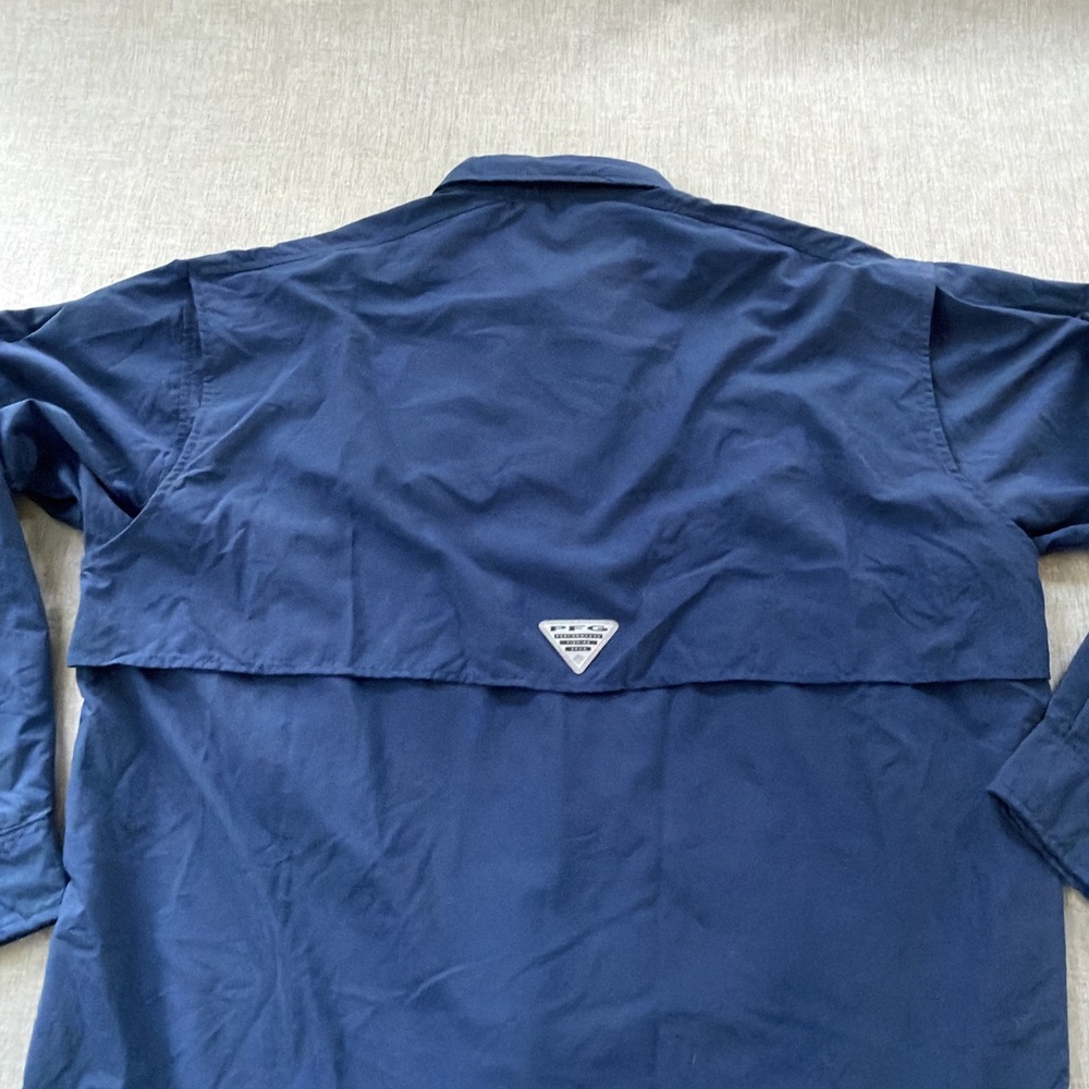 Columbia PFG Bahama II Mens Large Long Sleeve Fishing Shirt Omni-Shade Vented - Picture 7 of 7